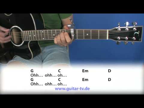 12.1 Waving Flag - K'Naan - Cover - Lyrics - Akkorde / Chords beginner guitar lesson