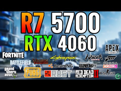 Ryzen 7 5700 + RTX 4060 8GB - Tested in 15 Games