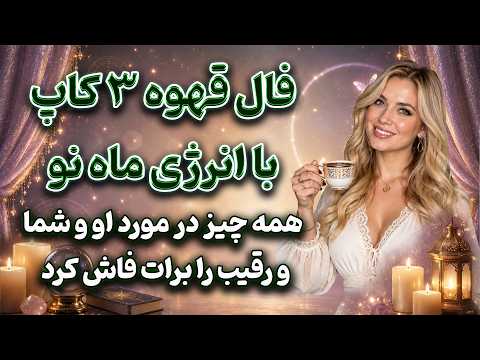 بانو فال - فال قهوه ۳ کاپ با انرژی ماه نو همه چیز در مورد او و شما و رقیب را فاش کرد