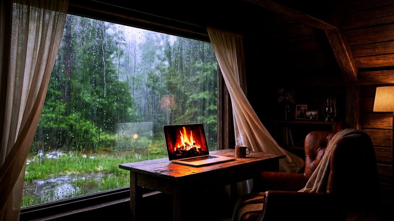 Afternoon Terrace Immersion: Improvised Piano Melodies Amidst Gentle Rain