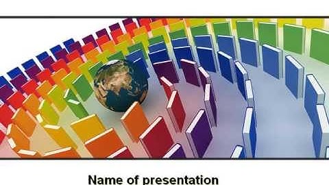 Book Publishing PowerPoint Template by PoweredTemplate.com