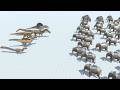 Spinosauridae Team vs ALL TEAMS ARBS Animal Revolt Battle Simulator