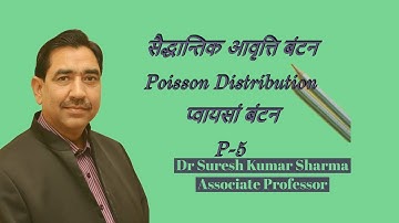 प्वायसां बंटन  # Poisson Distribution # Part- 5# M.Com-ABST/B. Com/CA/NET-JRF/SSC-CGL/RPSC ASS.PROF.