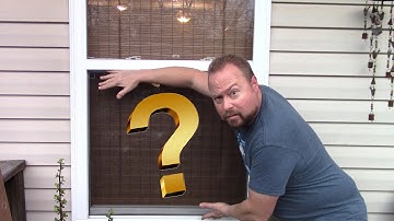 How To Remove A Window Screen