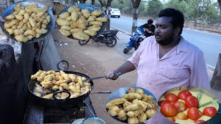 Evening Snacks | Tomato Bonda, Brinjal Bajji, Banana Bajji &amp; Mirchi Bajji | Hai Foodies