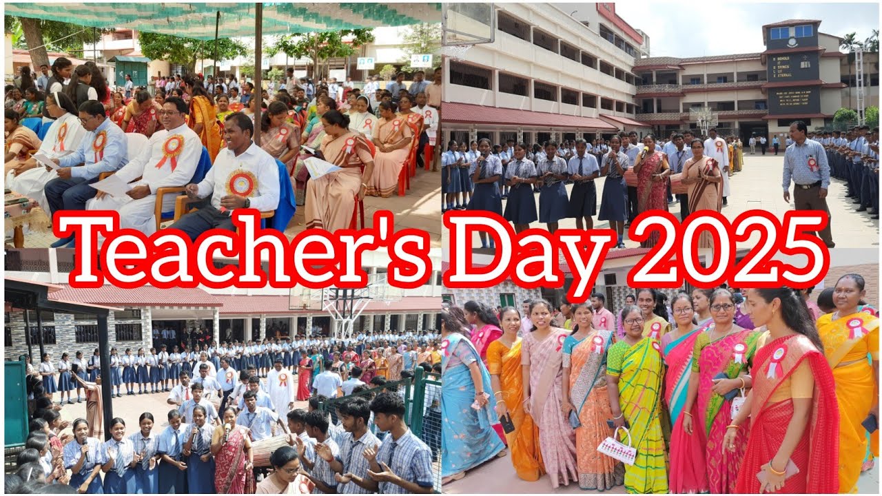 Welcome Of Teachers In St.Patrick's School Gumla On Teacher's Day 2025