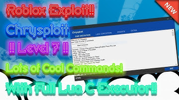 「New」Roblox Exploit: Chrysploit | Level 7 | Lots Of Op cmds | OP Lua C Executor!!!