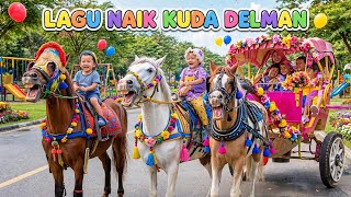 Lagu Anak Ceria Naik Delman & Kuda Tunggang 🐴 Horse Cart & Horse Riding Song for Kids | Animals Tube