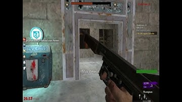 MJB playing some W@W Nazi Zombies Custom map HQ W/Realism 2.2  Part 2 of 2