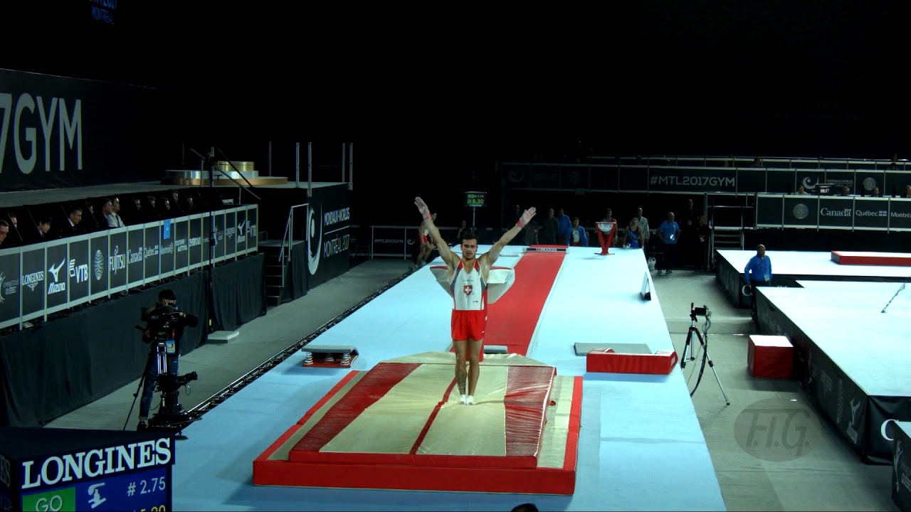 BRAEGGER Pablo (SUI) - 2017 Artistic Worlds, Montréal (CAN) - Qualifications Vault 1