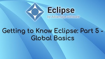 Getting to Know Eclipse: Part 5 - Global Basics