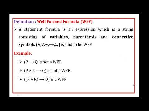 #14 ll Well Formed Formula