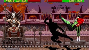 EXTRA Noob Saibot BOSS Playthrough   MK2 MUGEN Final Version Complete