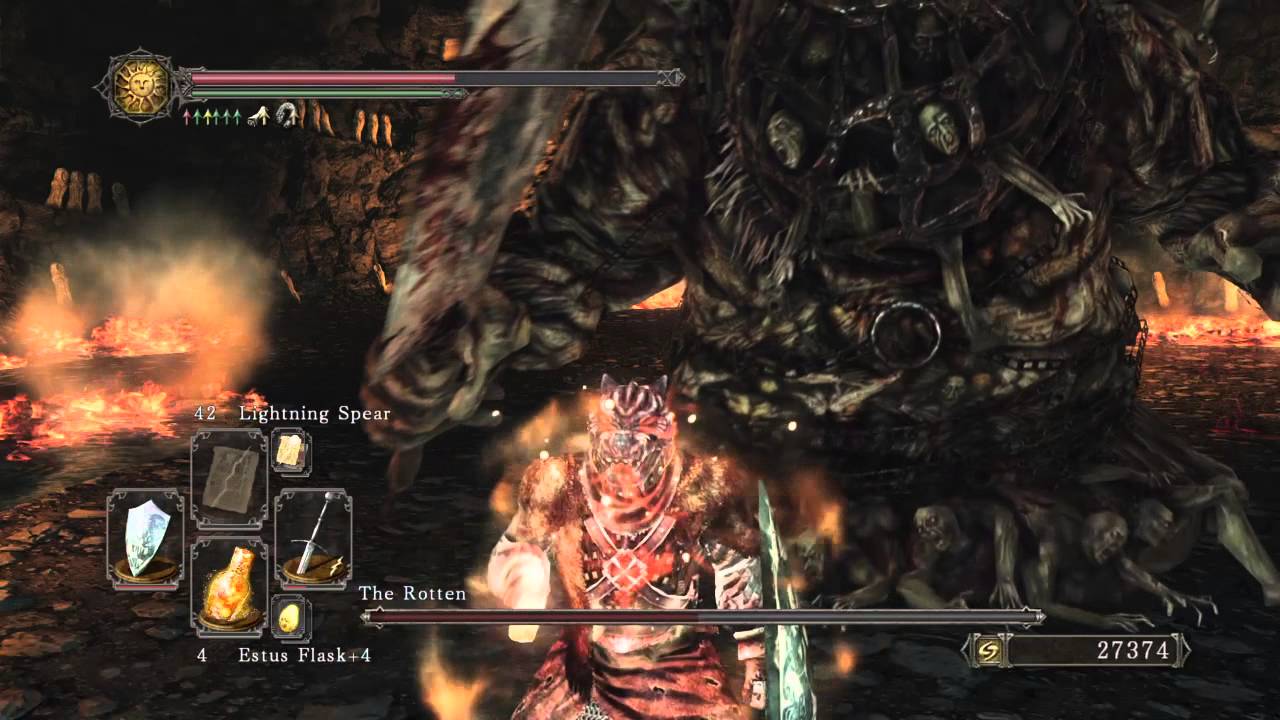 DARK SOULS™ II - The Rotten BOSS FIGHT - YouTube