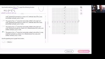 1.6.65 Graph the Transformation of a Parabola in Pearson