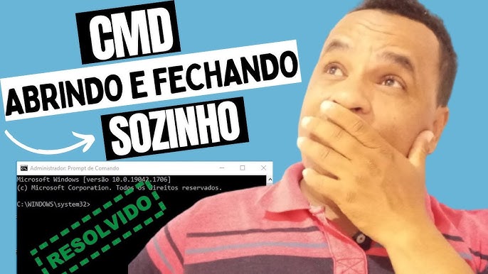 Problemas com o cmd tentando abrir um arquivo desconhecido sozinho! -  Microsoft Community