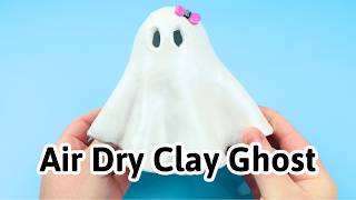 Air Dry Clay Ghost Cute Diy Air Dry Clay Halloween Decoration Idea That Lights Up
