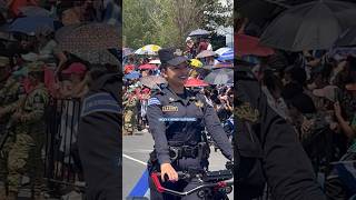 La policía más famosa de El Salvador ?? youtubeshorts desfile policia elsalvador