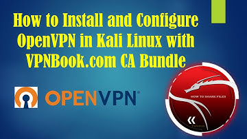 How to install and configure OpenVPN in Kali Linux using VPNbook.com CA Certificate bundle