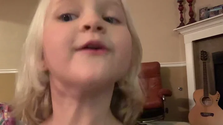 Little girl makes up songs