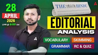 The Hindu Editorial Analysis | 28 Apr 2026 | Vocab, Grammar, Reading | By Parth Krishan Upadhyay