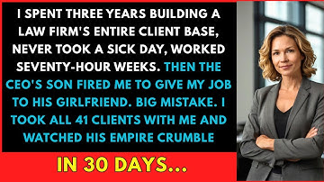 I Got Fired by the CEO’s Son—So I Took All 41 Clients With Me | You Won’t Believe What Happened Next