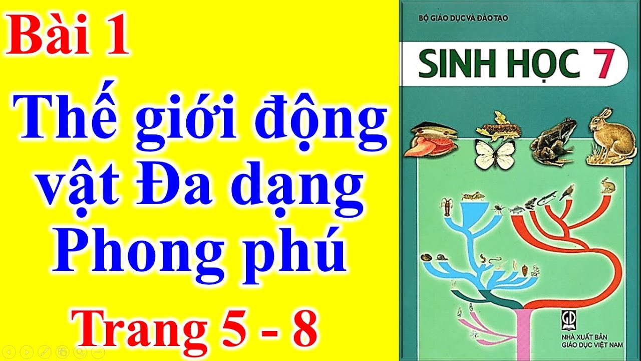 Sinh học 7 bài 1 | Sinh học Lớp 7 Bài 1 – Thế giới động vật đa dạng phong phú