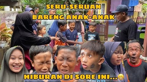 GAME CORET MUKA PAKE ARENG BARENG ANAK-ANAK DI KAMPUNG