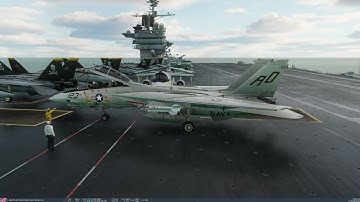 DCS F-14 early A - Landing in the carrier