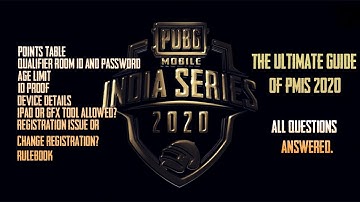 PMIS 2020 ULTIMATE GUIDE | RULEBOOK AND REGISTRATION EXPLAINED