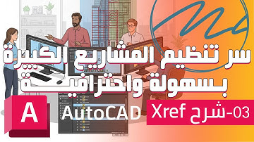 كورس اوتوكاد احترافي - 03 | الطريقة الصحيحة لربط الملفات وتنظيم المشاريع باحتراف || شرح Xref