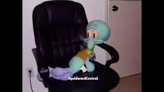 Squidward On A chair
