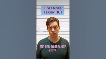 DnD Note Taking 101 #dnd #dungeonsanddragons #dnd5e #dmtips #ttrpg #tabletopgaming