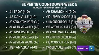 Latest Super 16 Football Countdown
