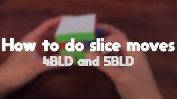 How to fingertrick slice moves (4BLD and 5BLD)