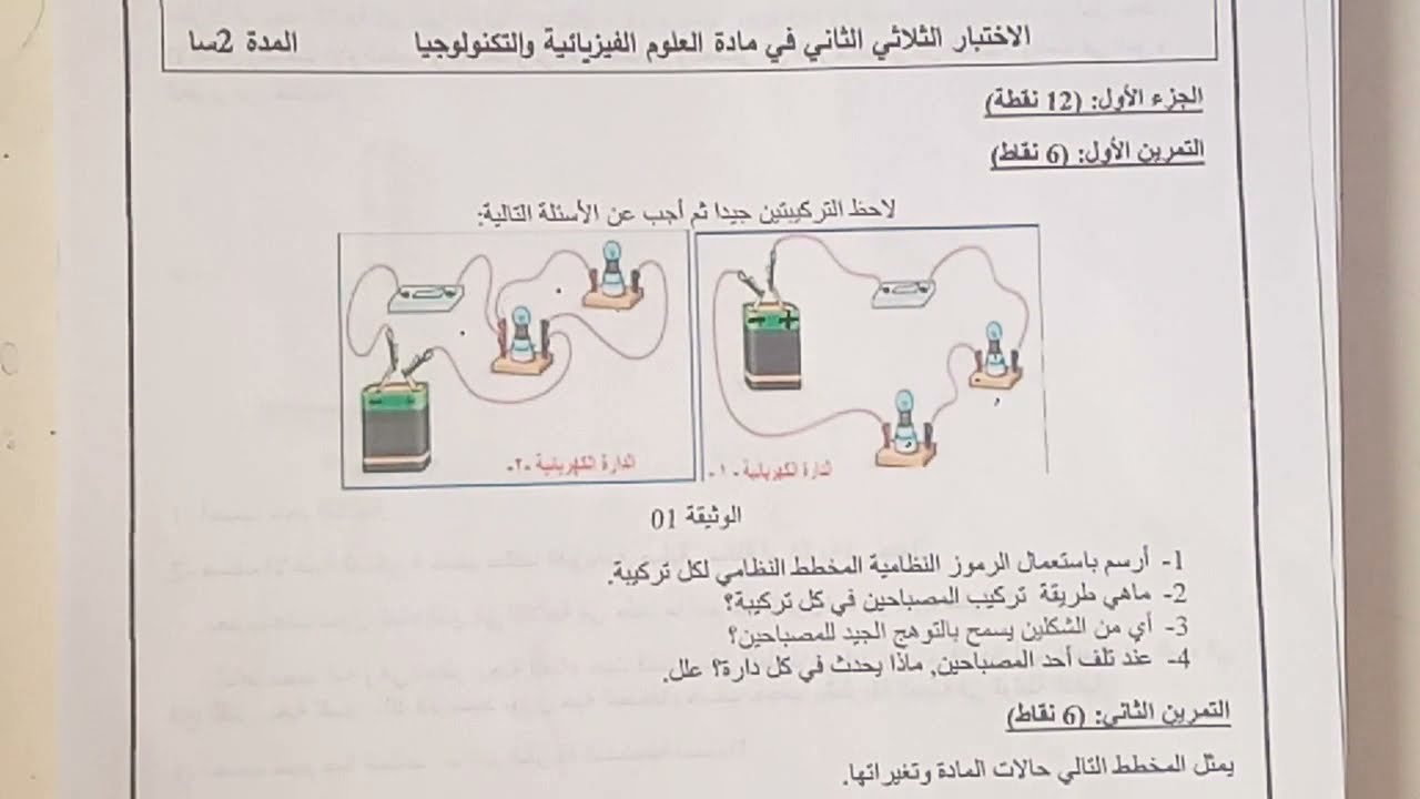 فروض واختبارات للسنة 1متوسط