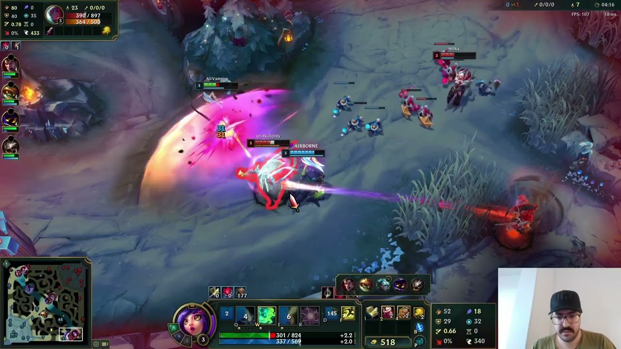 Sensii coaching a live League of Legends game