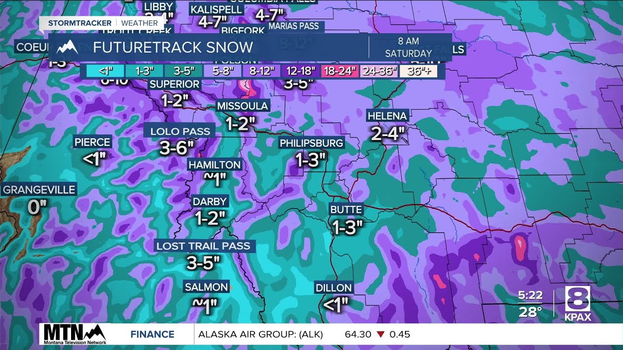 Snow, rain, sleet and freezing rain Friday - YouTube