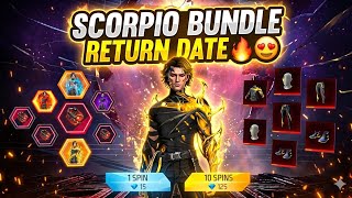 Scorpio Bundle Return 💥🤩 | next evo bundle free fire | old evo bundle return date | new evo Bundle 