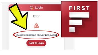 How To Fix IDFC FIRST Bank App Login Error Invalid Username and/or password Problem Solved