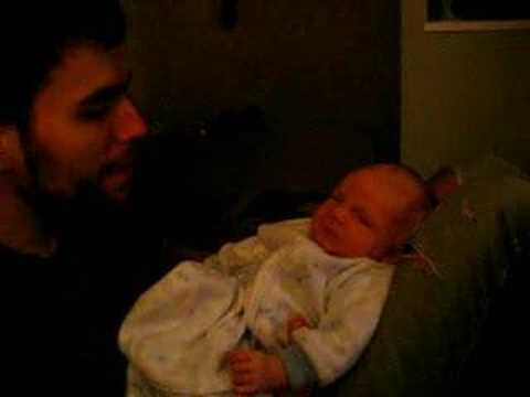 Caleb waking up