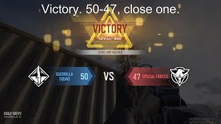 Playing Call Of Duty Mobile Frontline Gamemode.