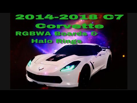 2014-2018 C7 Corvette RGBWA Boards w/ Halo rings