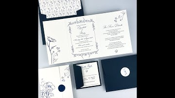 Elizabeth Gatefold Wedding and Evening Invitation DIY Tutorial