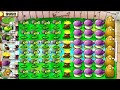 Plants vs Zombies Gameplay - Last Stand Endless - Gatling Peashooter + Fume shroom vs Zombies