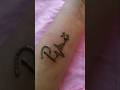💞 trending 💞 P 💞 letter mehndi tattoo design 🤗#shorts #trending #viralvideo #satisfying #ytshorts ❣️