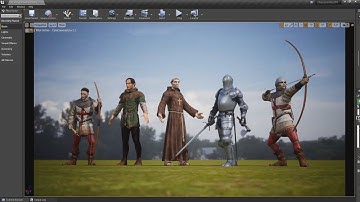 Unreal Engine / Medieval Character test (work in progress)