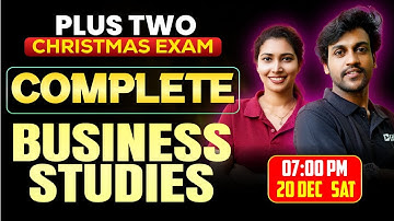Plus Two Business Studies Christmas Exam | All Chapters Revision | Exam Winner