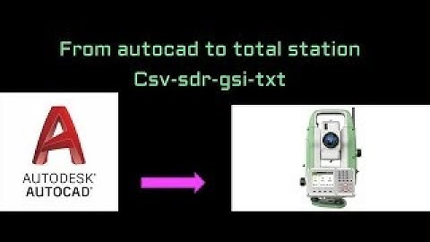 Import and export Coordinates (txt-csv-gsi-sdr)