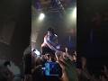 Ronnie Radke climbing the crowd on "Goodbye Graceful" - 1st Falling In Reverse tour in NYC, 1/28/12